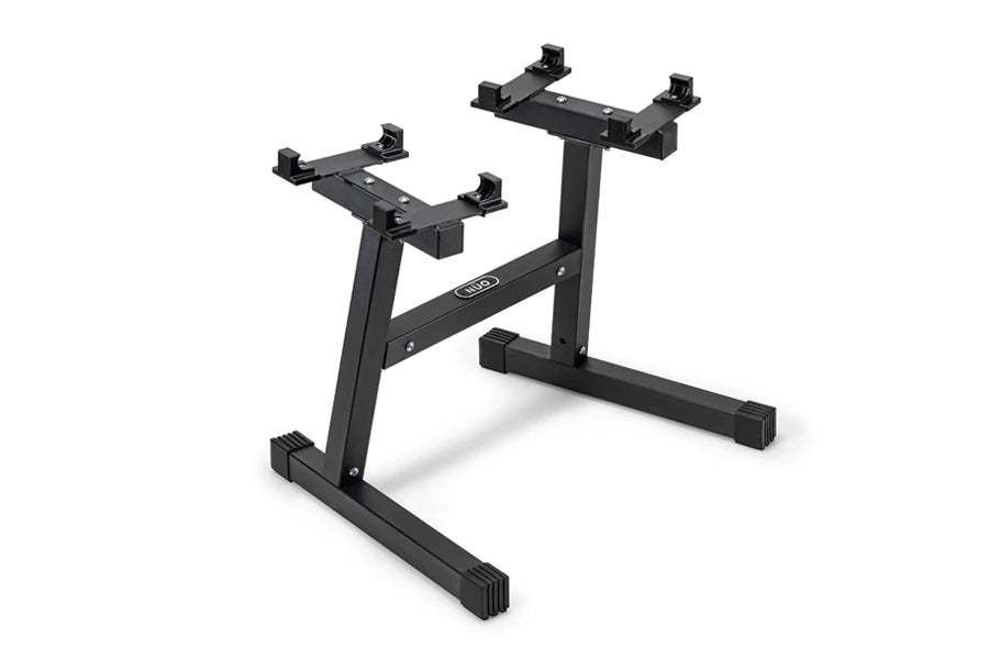 Adjustable Dumbbell Stand for Home Gym - NÜOBELL Double Legged Weight Rack for Strength Training & Fitness Workouts - Perfect for Small Spaces & Compact Home Workouts