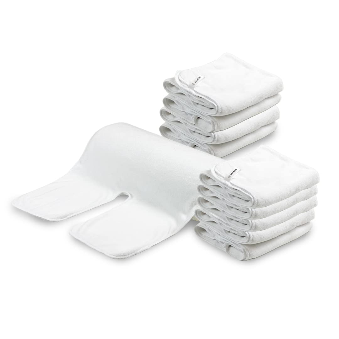 SkinPerfect Luxury Spa Facial Towel Set of 10 - Ultra Soft Microfiber Towels for Estheticians, Cosmetologists & Massage Therapists | Perfect for Facials, Spa Treatments & Professional Skincare Services