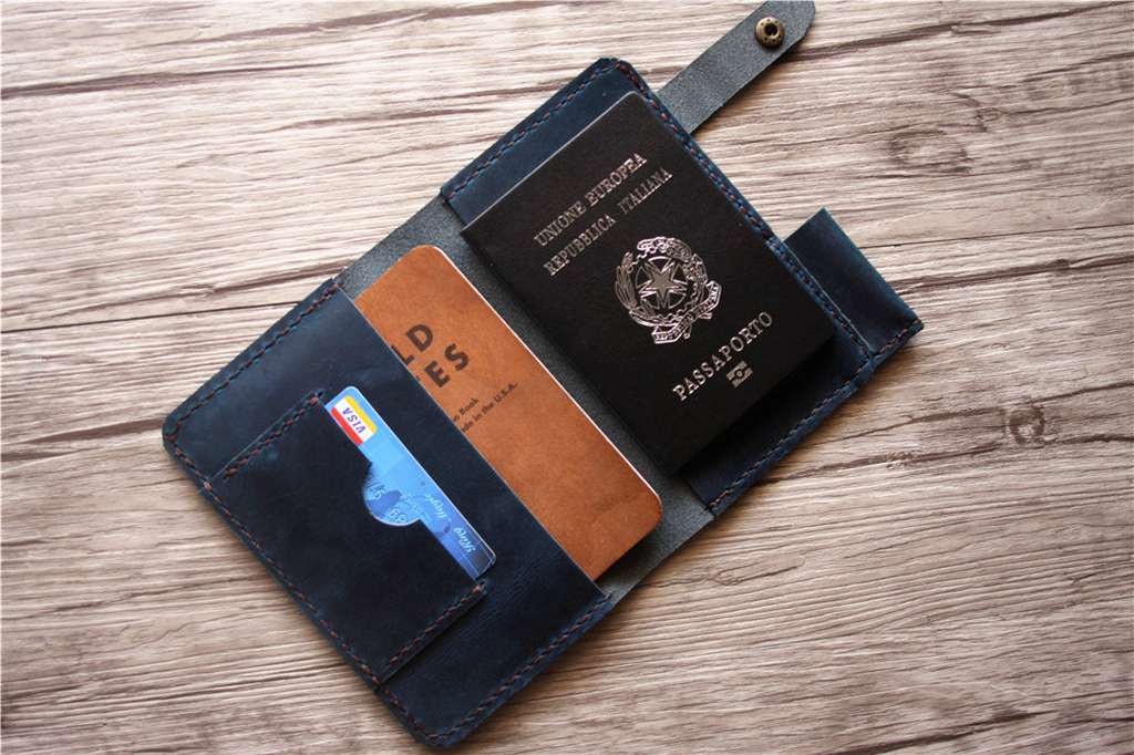 Premium Custom Leather Passport Wallet Cover - Personalized Travel Accessory for Men & Women - Perfect for International Trips, Business Travel & Vacation Organization