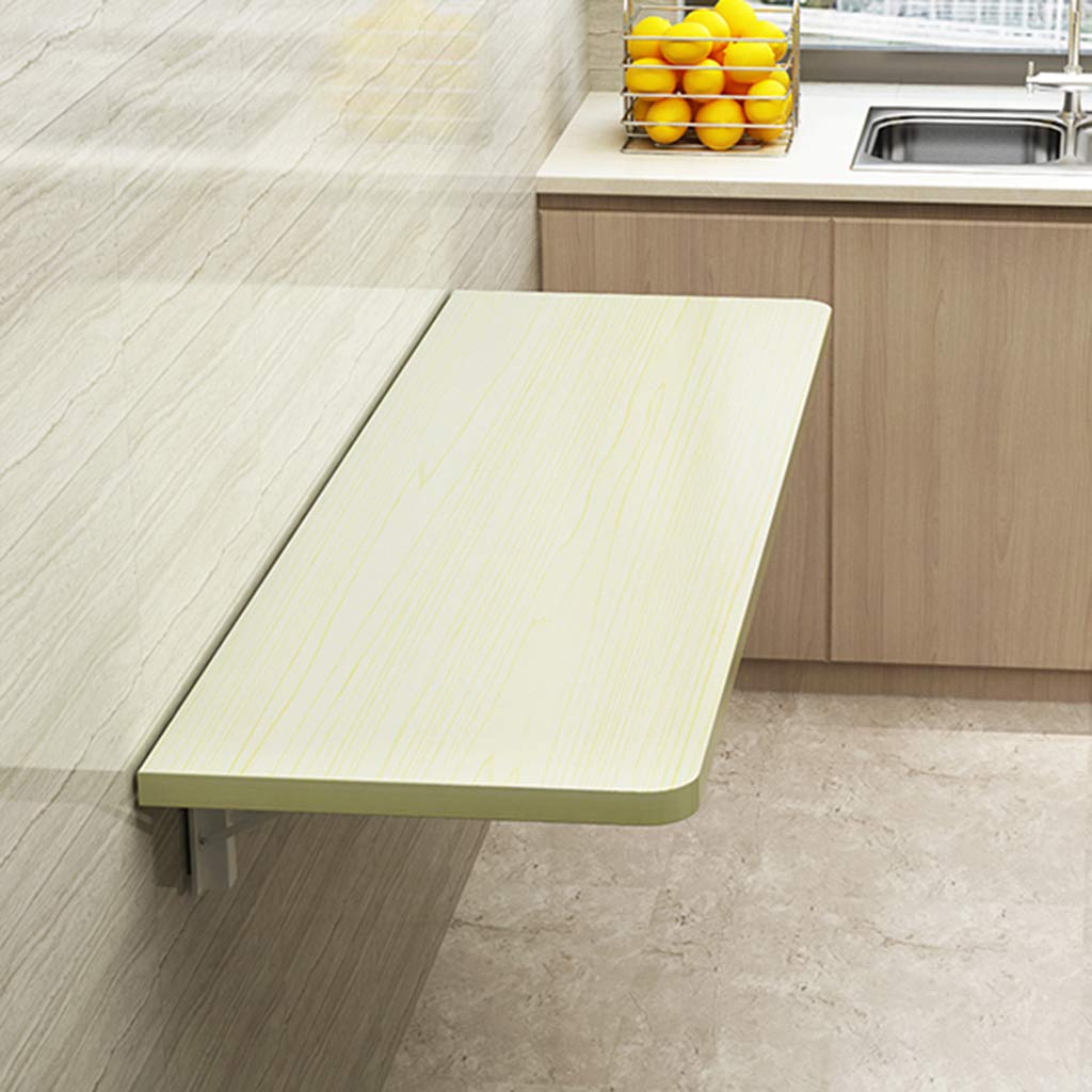 Space-Saving Wall-Mounted Drop-Leaf Table - Foldable Computer Desk & Kitchen Dining Table for Small Spaces | Perfect for Home Office, Laundry Room & Studio Apartments | Multi-Purpose Workstation for Laptops, Meals & Crafts