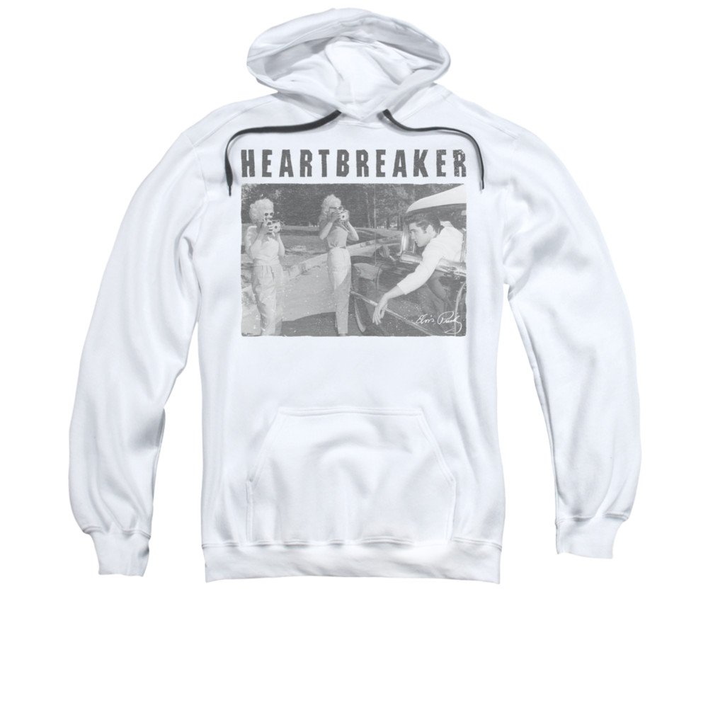 Elvis Presley Heartbreaker Fleece Hoodie for Adults - Cozy Pullover Sweatshirt for Concerts, Casual Wear & Fan Merchandise