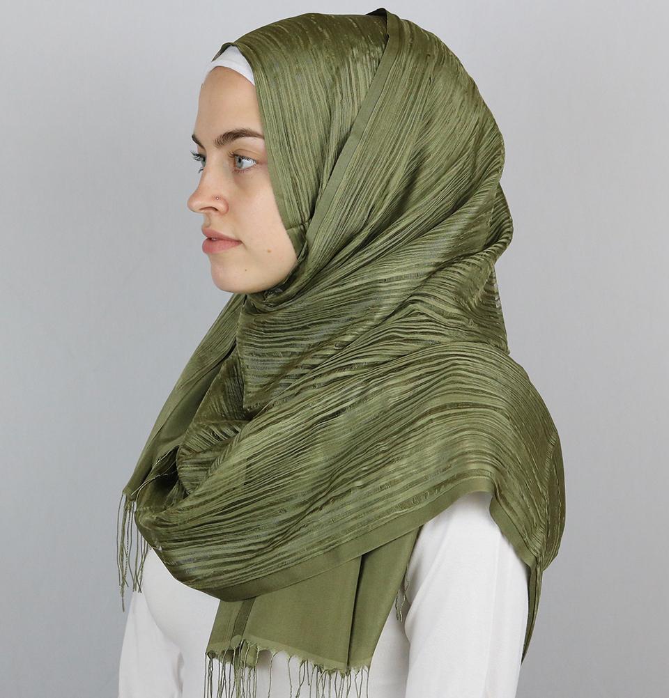 Aker Torba Hijab Wrap Shawl - Soft Muslim Scarf for Women, Breathable & Lightweight, Green 951 - Perfect for Daily Wear, Prayer, and Special Occasions