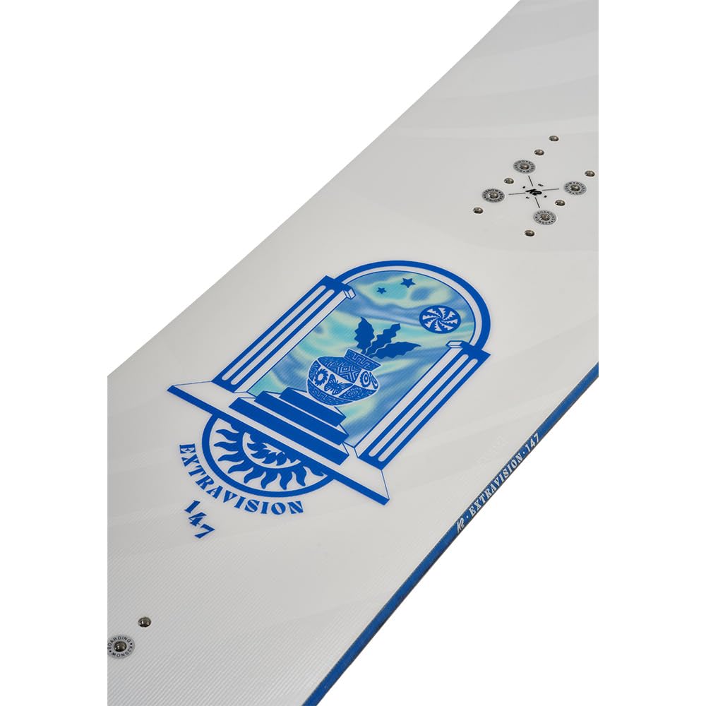 K2 Extravision Women's Snowboard - Lightweight & Durable for All-Mountain Riding - Perfect for Freestyle, Powder & Park Performance