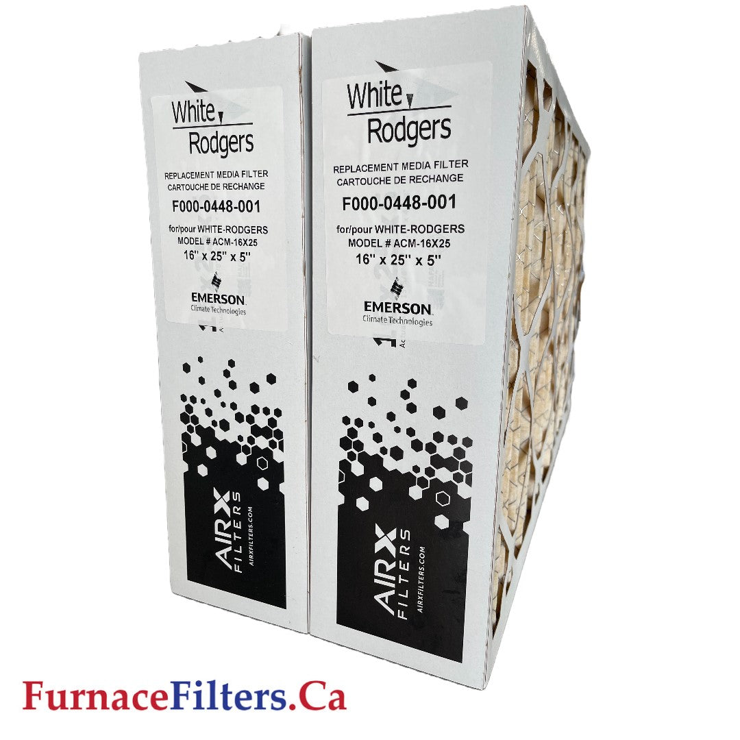 ACM 16X25DE Direct Energy 16x25x5 MERV 11 Furnace Air Filter - Replacement for White Rodgers 0000448001 (2-Pack) | Perfect for HVAC Systems, Home Air Purification & Allergen Reduction