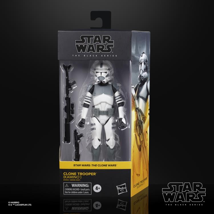 Star Wars The Black Series Clone Trooper (Kamino) 6-Inch Action Figure - Collectible Toy for Fans & Display - Perfect for Cosplay, Dioramas, and Star Wars Collections