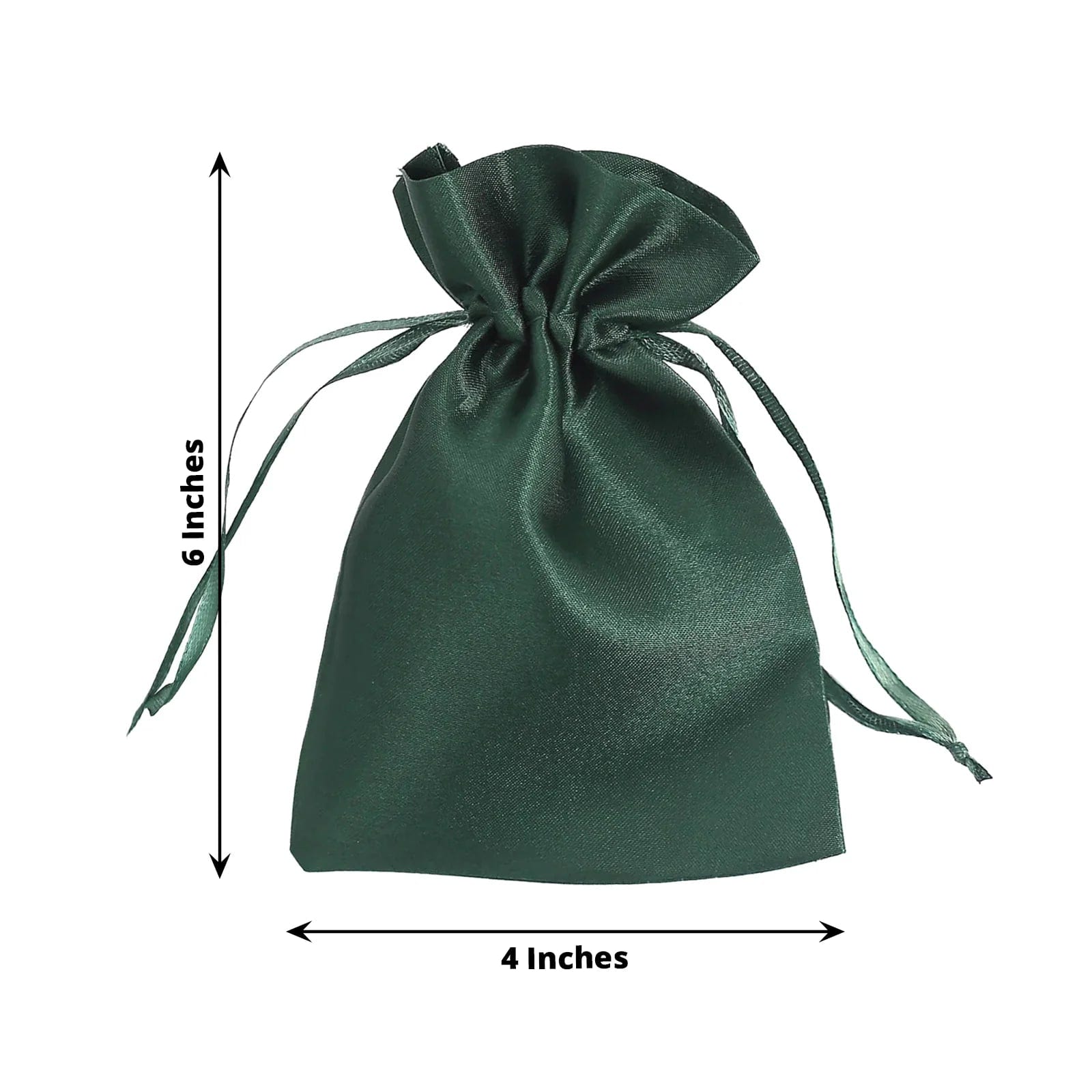 12-Pack 4x6 Inch Satin Drawstring Bags - Small Gift Bags for Jewelry, Candles, Wedding Favors & Party Decorations