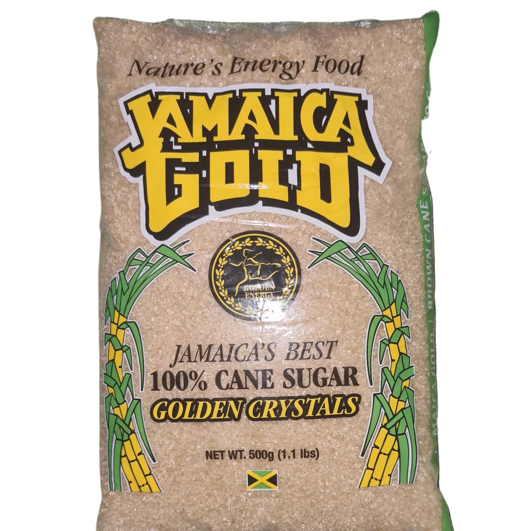 Jamaica Gold Brown Sugar - 100% Natural Cane Sugar for Baking & Tea (500g)