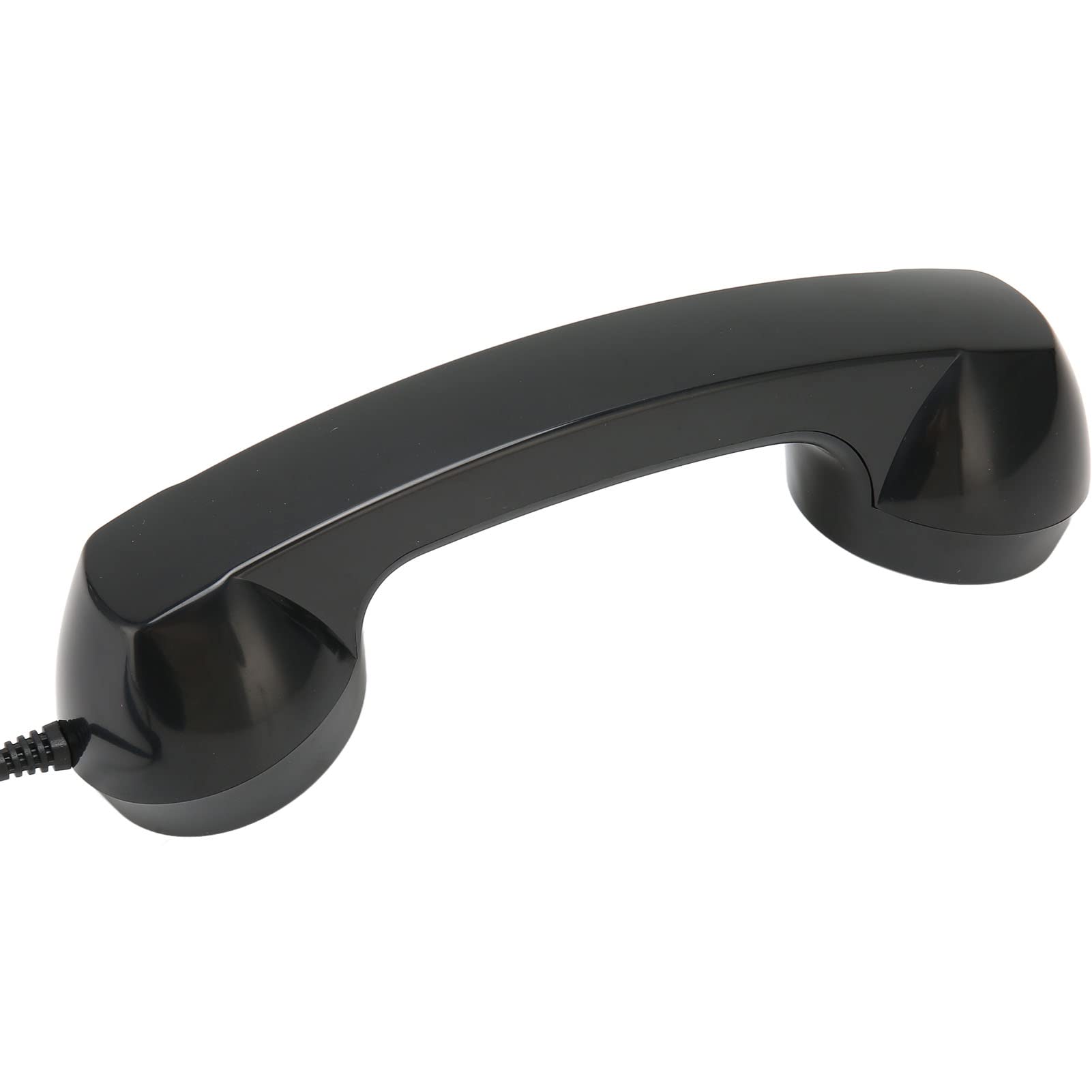 Retro Phone Handset for Smartphones & Computers - Black | Home & Office Use