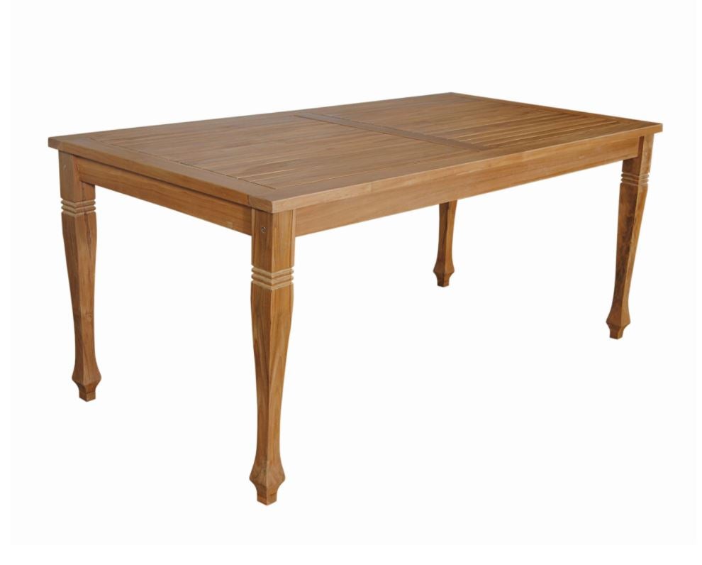 Anderson Teak Rockford Rectangular Dining Table TB 6536 - Solid Teak Wood Outdoor Dining Table for Patio, Garden & Backyard - Weather-Resistant & Durable Furniture for Entertaining