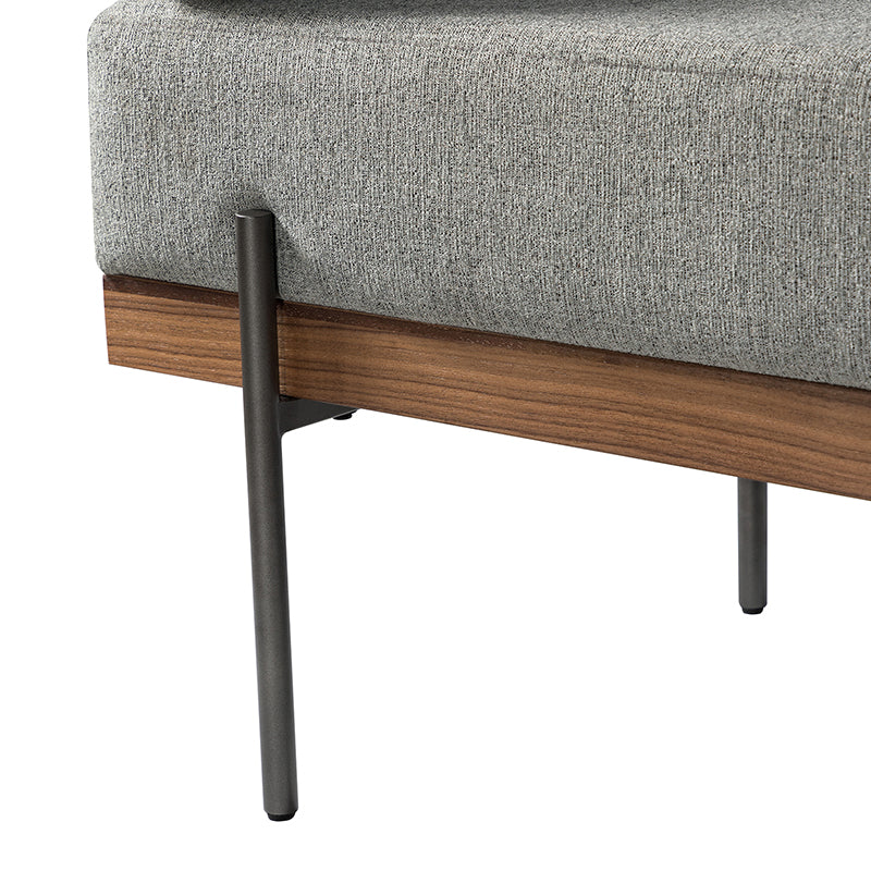Gabril Bench - Modern Wooden Bench with Cushion, Sturdy & Comfortable Seating for Living Room, Bedroom, Entryway, and Outdoor Use
