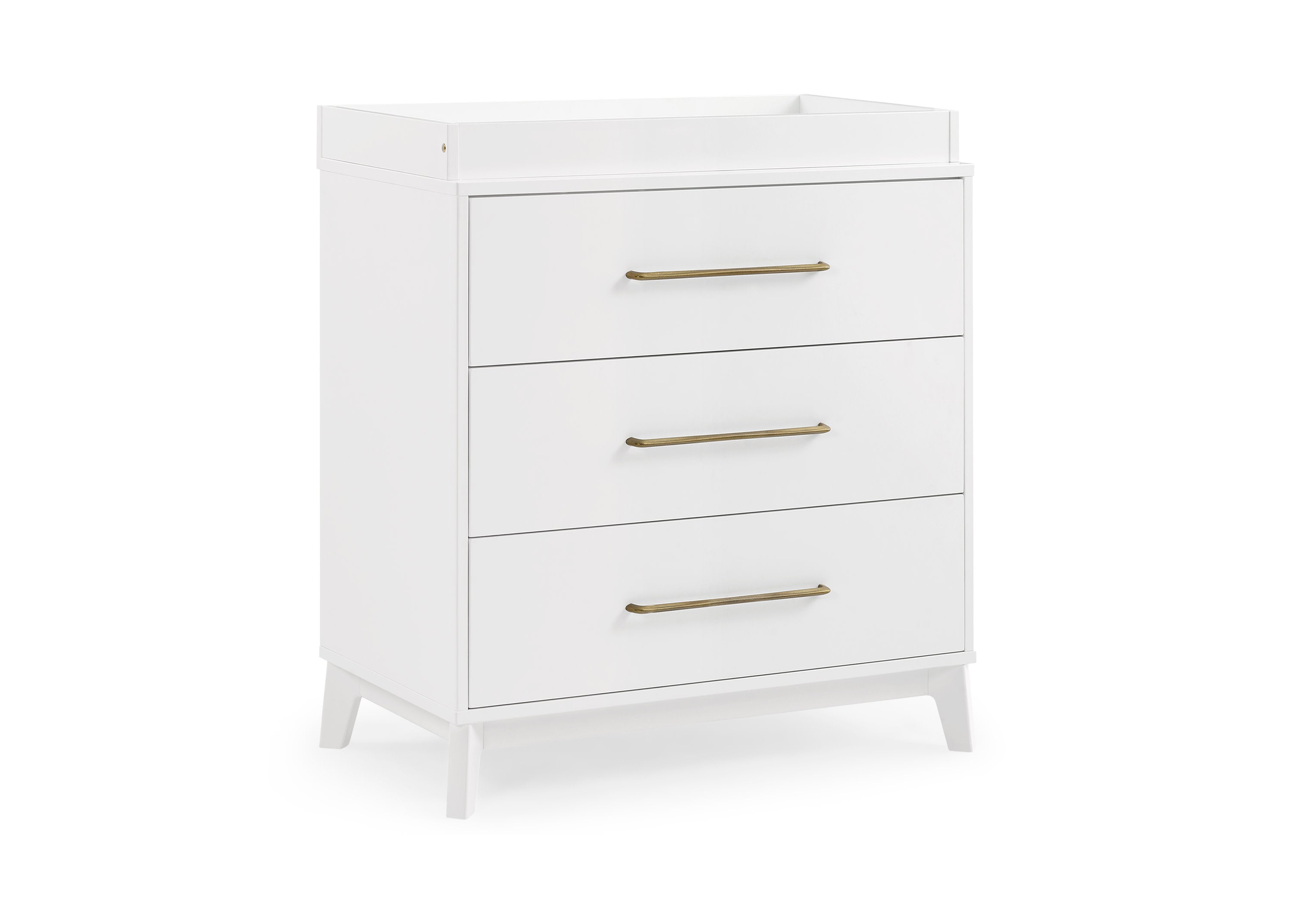 Spencer 3 Drawer Baby Dresser with Changing Table Top & Safety Interlocking Drawers - Perfect for Nursery Organization & Diaper Changing Station