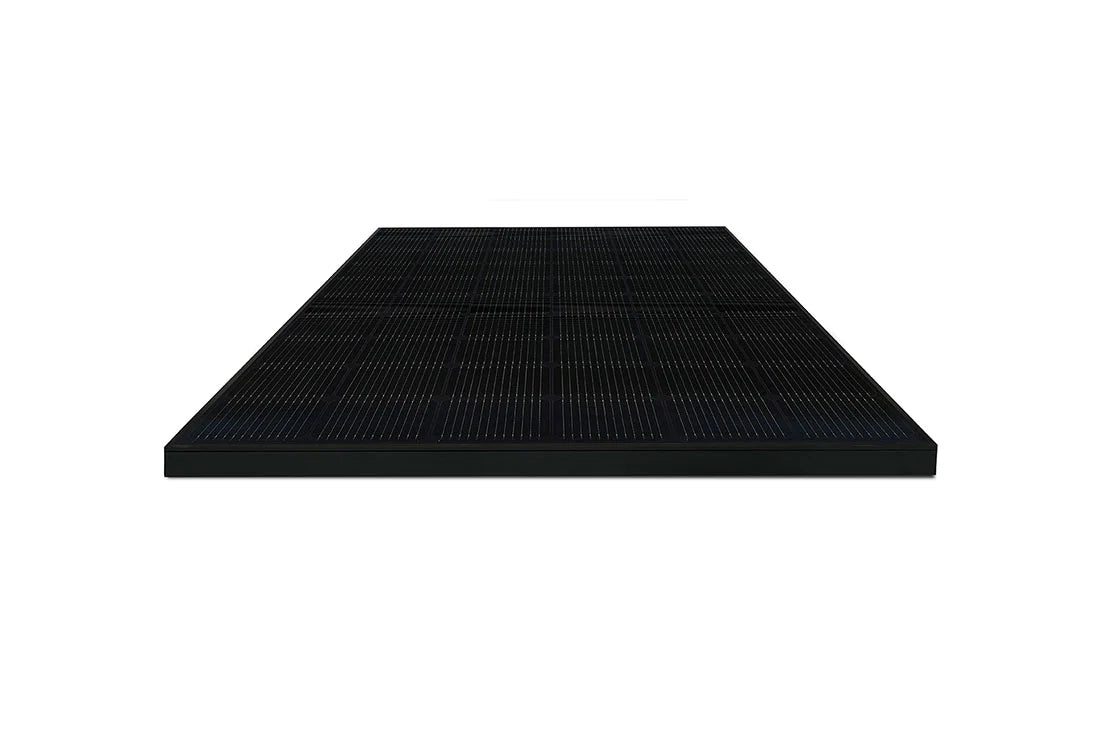 LG 370W All Black NeON R Solar Panel - High Efficiency LG370N1K E6 Solar Module for Home & Commercial Use | Perfect for Roof Installation & Off-Grid Power Systems