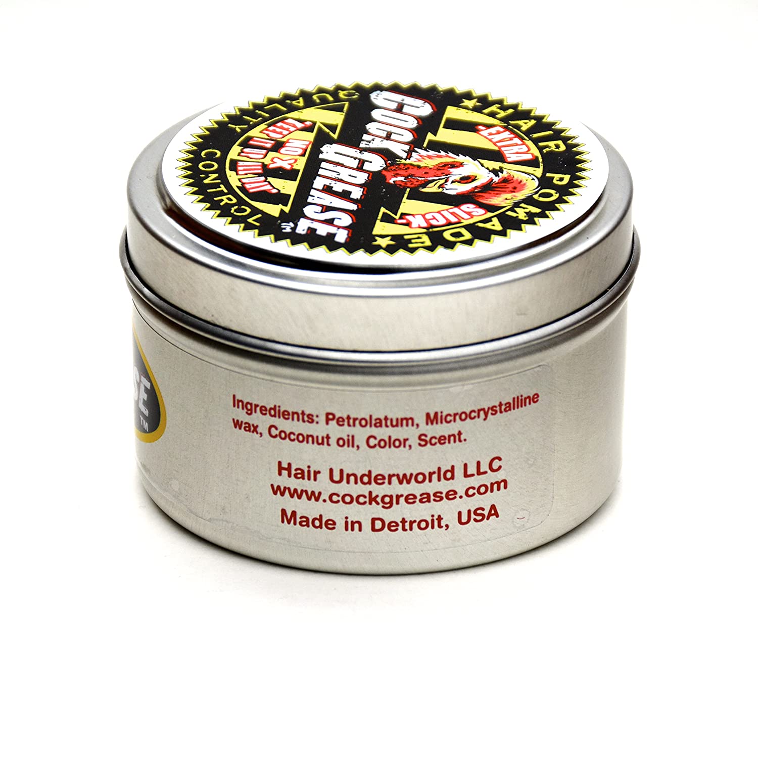 COCK GREASE Hair Pomade – Extra Slick & Shiny Hold All Day – 3.8 oz for Soft Hair, Business Looks & Wet Styles – Perfect for Work, Parties & Special Events