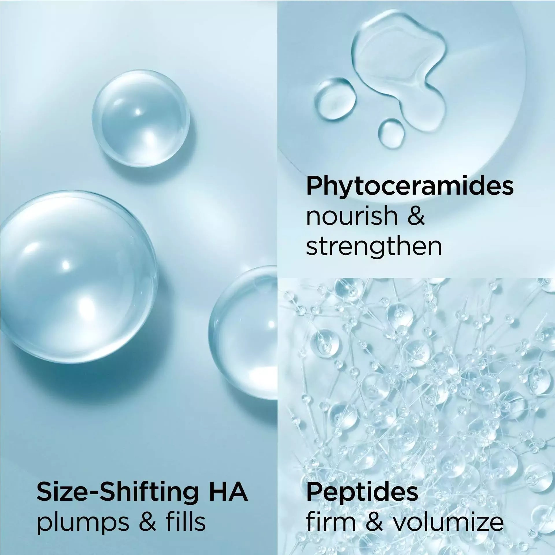 Hydra Plumping Serum with Hyaluronic Acid, Peptides & Ceramide Capsules for Deep Hydration - Perfect for Dry Skin & Anti-Aging Skincare Routine
