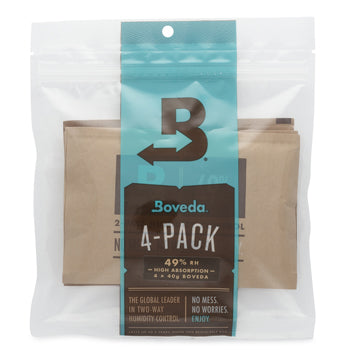 Boveda 72% RH Humidity Control Packs - 4 Pack for Cigars, Humidors, and Cannabis Storage | Maintain Perfect Moisture Levels for Premium Tobacco & Herbs