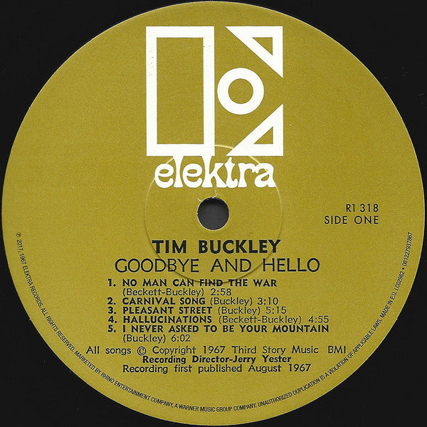 Tim Buckley - Goodbye And Hello Vinyl LP Album (Mono, Reissue, Gatefold) - Near Mint (NM/M) Condition - Perfect for Vintage Music Collectors & Audiophiles