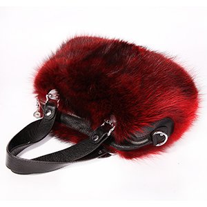 Genuine Raccoon & Fox Fur Handbag for Women - Luxury Winter Clutch Purse - Perfect for Parties, Weddings, and Evening Events
