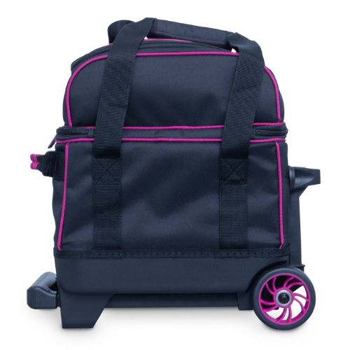 Brunswick Zone Single Roller Raspberry Bowling Bag - Lightweight & Durable for Easy Transport to Bowling Alleys & Tournaments