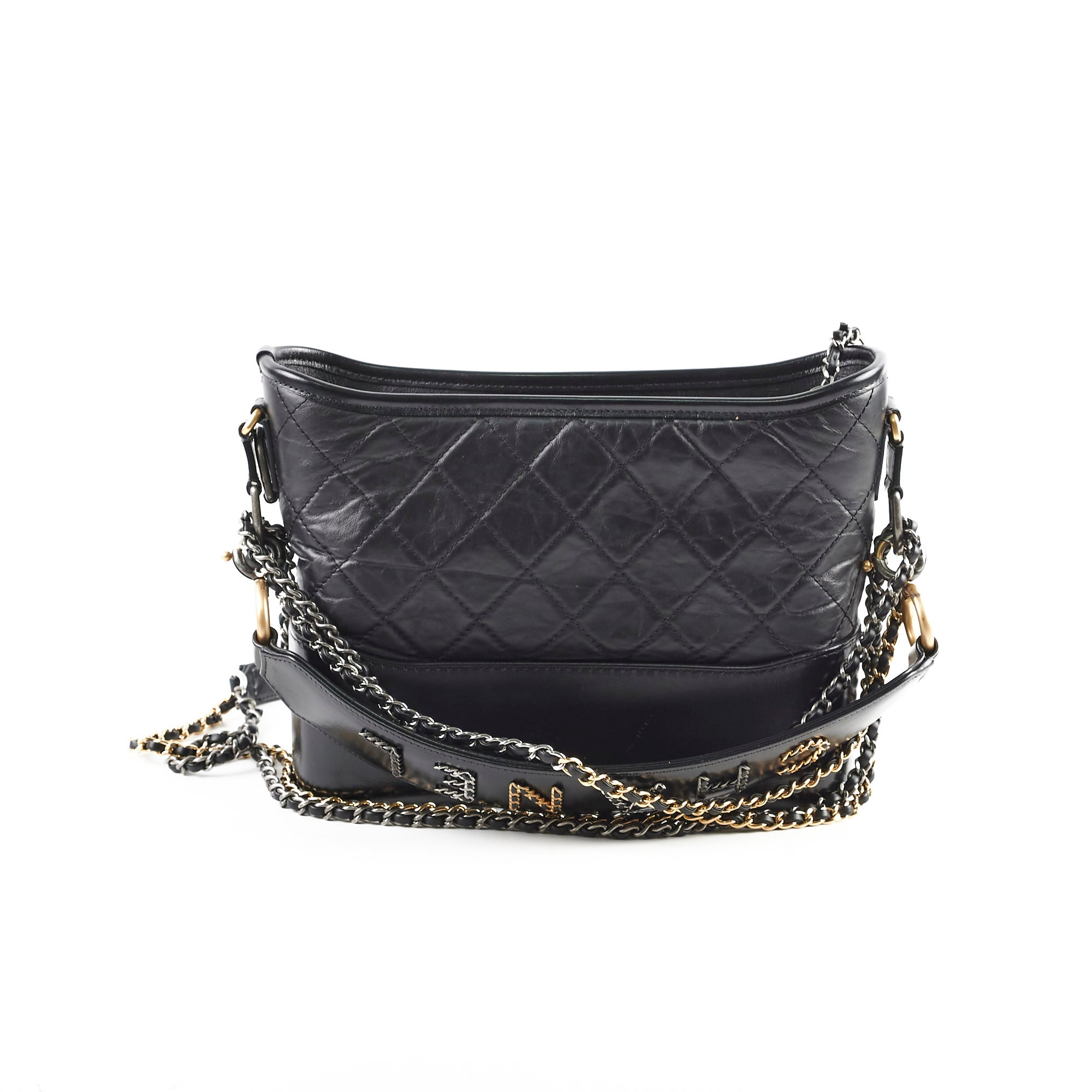 Chanel Medium Gabrielle Bag - Black Aged Calfskin Leather Shoulder Bag Series 29 | Luxury Designer Handbag for Women, Perfect for Work, Evening Events & Everyday Use