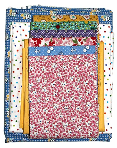 Fields Quilt Kit - Fresh as a Daisy by Christine Porter | 1930's Vintage Floral Print Quilting Kit | 32.375'' x 38.75'' Precut Fabric Set | Perfect for DIY Quilting Projects, Home Decor & Gift Giving
