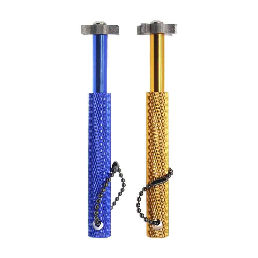 Premium Golf Groove Sharpener Tool with 6 Replaceable Cutters - Perfect for Iron Sets & Wedge Clubs - Improve Spin & Control on the Course