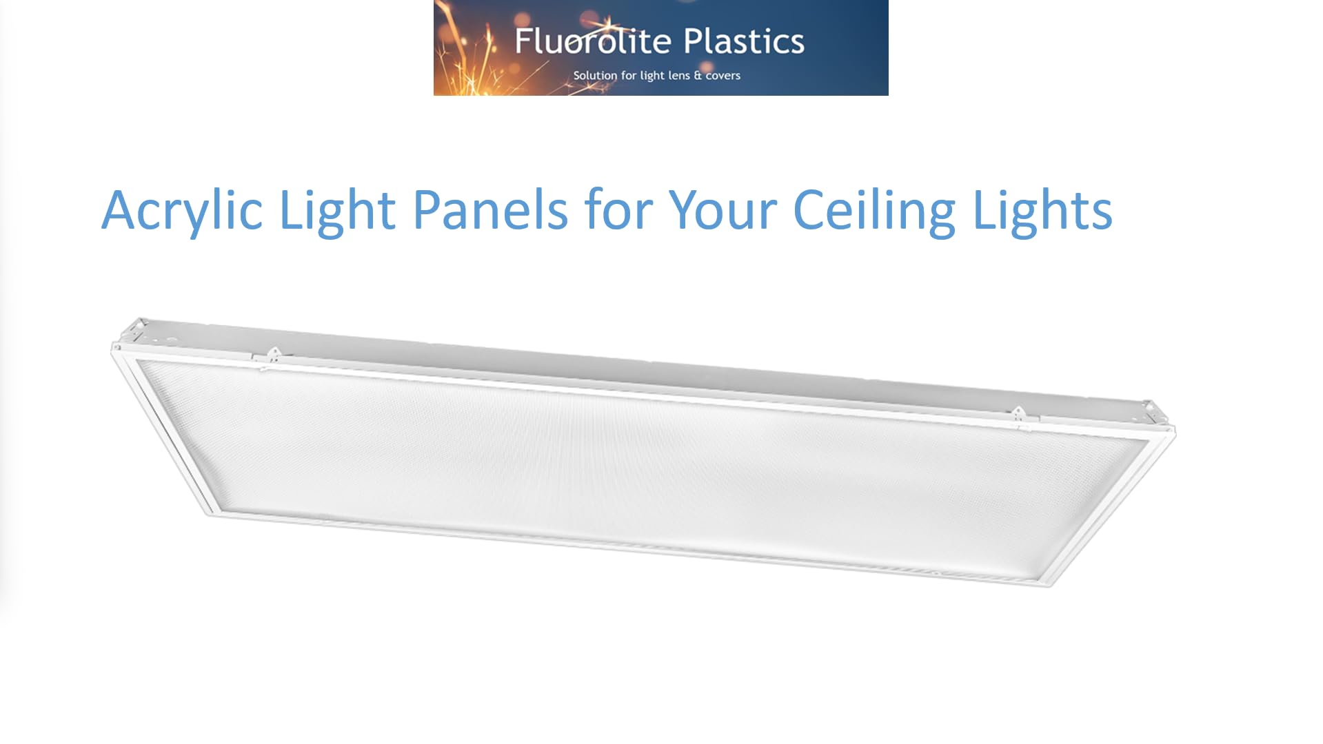 Clear Acrylic Prismatic Ceiling Lighting Panels - Heavy Duty 0.125