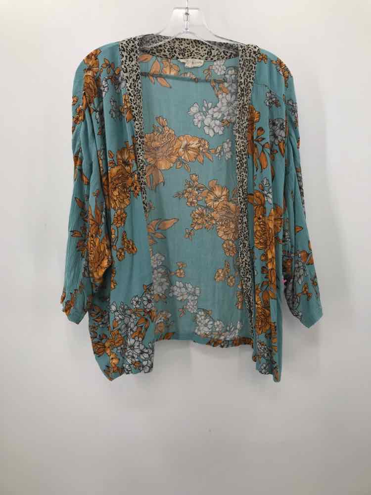 Vintage Andersen & Lauth Blue Cardigan Blouse - Size One Size | Women's Boho Chic Top for Casual Wear & Layering