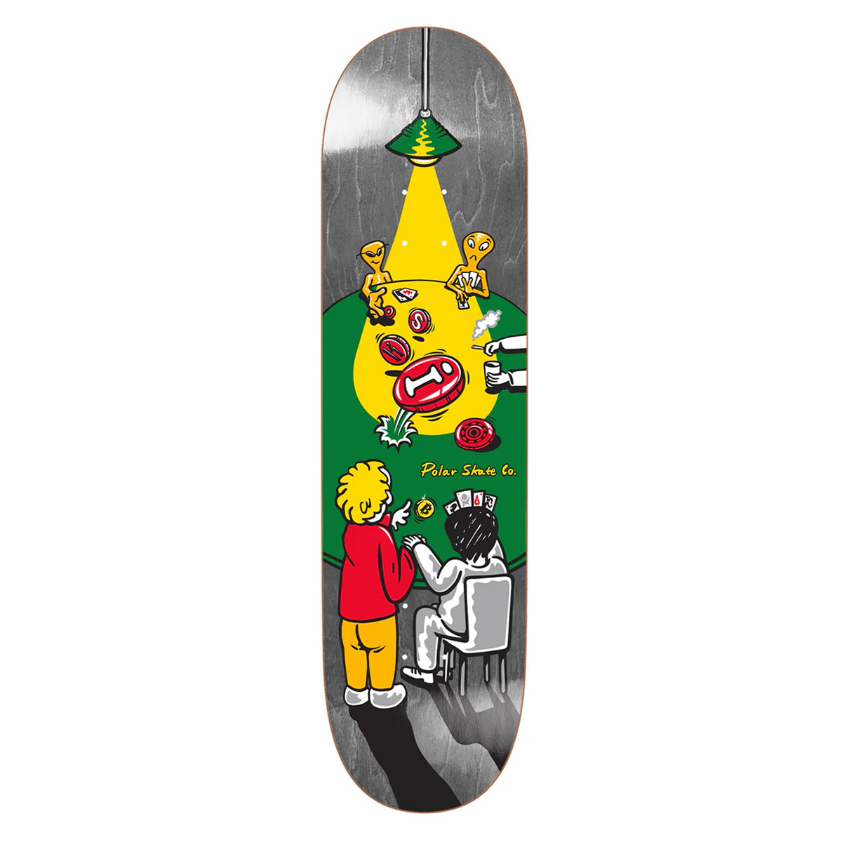 Polar Oskar Rozenberg Poker Face Skateboard Deck - Premium Quality, Assorted Sizes (8.0, 8.25, 8.5) - Perfect for Street Skating, Tricks & Park Riding