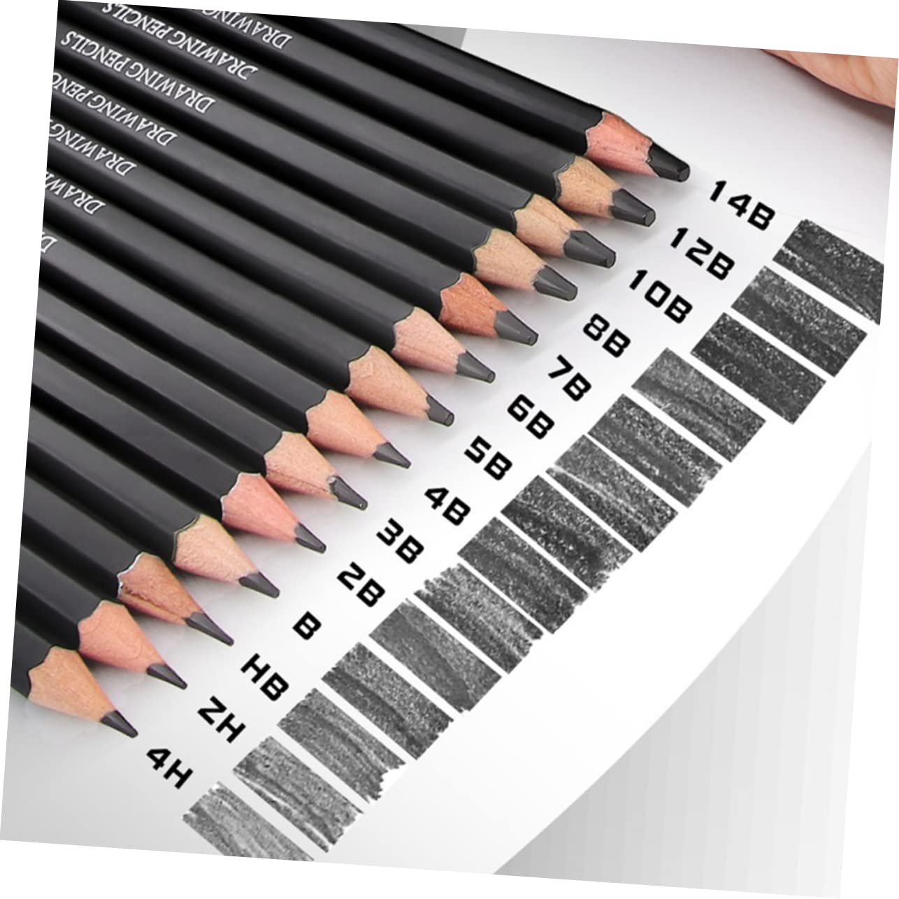 HOODANCOS 56 Pcs Sketch Pencils Set - Professional Graphite Drawing Pencils for Kids & Artists - Perfect for Sketching, Shading, and Art Projects in Classroom or Home Studio