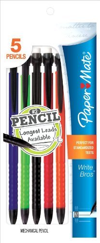 Write Brothers Mechanical Pencils 5-Pack - for School & Office Use