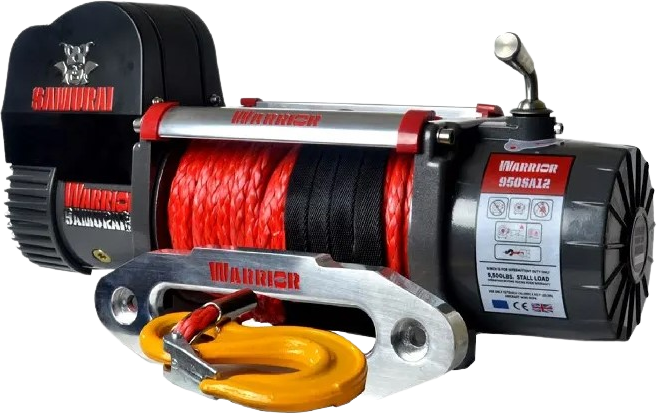 DK2 9500 Warrior Spartan Electric Synthetic Winch - 9,500 lbs Capacity for Off-Road, Towing & Recovery | Heavy-Duty 4x4 Winch for Jeep, Truck & ATV