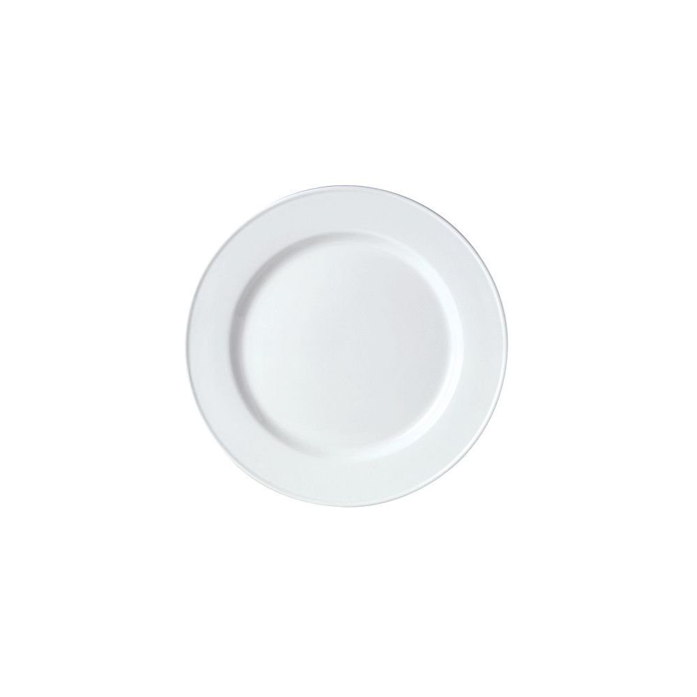 Steelite V0085 Simplicity Slimline Dinner Plates - Set of 24 White Porcelain Plates for Restaurants, Catering & Home Dining | Elegant & Durable Tableware