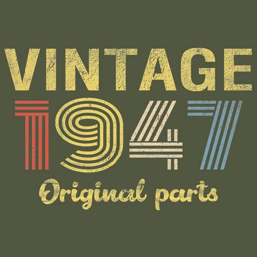 Vintage 1947 Retro Birthday T-Shirt for Men - 78th Birthday Gift Idea - Perfect for Dad, Grandpa & Special Occasions