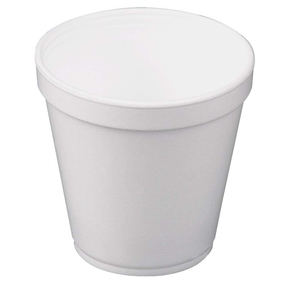 32oz Dart 32TJ32 Foam Drink Cups - White, 25 Cups per Bag, 20 Bags per Carton - Perfect for Parties, Picnics, and Large Gatherings