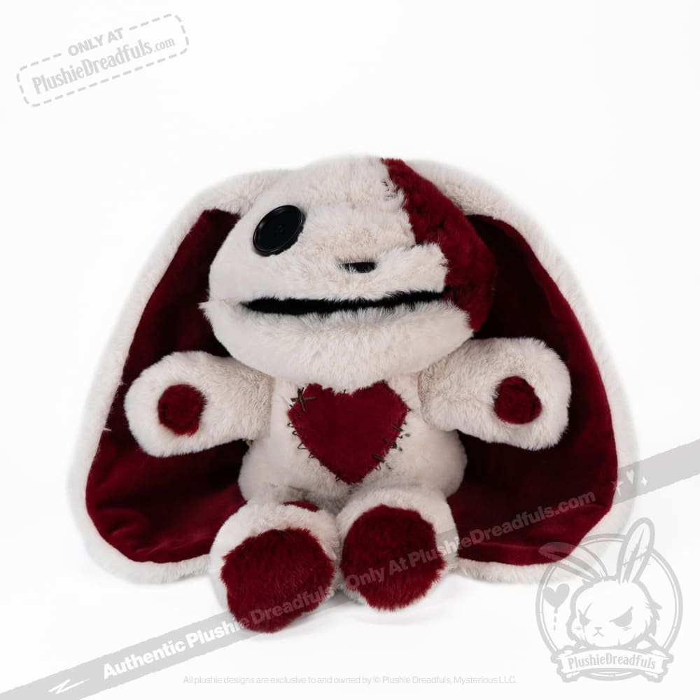 Plushie Dreadfuls Love Rabbit Plush Puppet - Soft Stuffed Animal Toy for Kids & Adults, Perfect for Cuddling, Gifts, and Home Decor