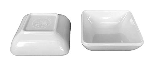 Lucky Star Melamine Square Dipping Plates for Soy Sauce, Mustard & Wasabi - 2.5 oz Capacity (2-7/8