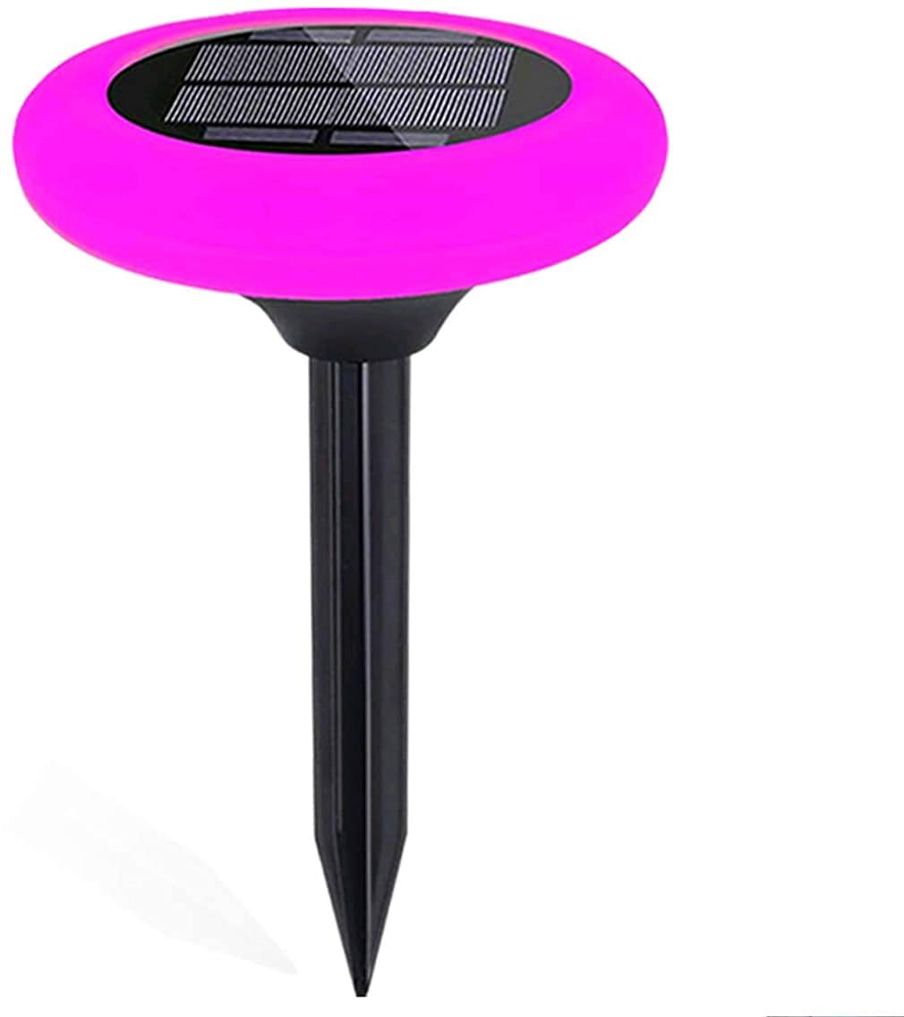 Solar Powered LED Landscape Lights - 7 Color Changing Outdoor Path Lights with IP65 Waterproof for Garden, Yard, Walkway, Patio | Decorative Solar Stake Lights for Lawn, Ground & Rock Gardens | Perfect for Evening Ambiance and Safety Lighting