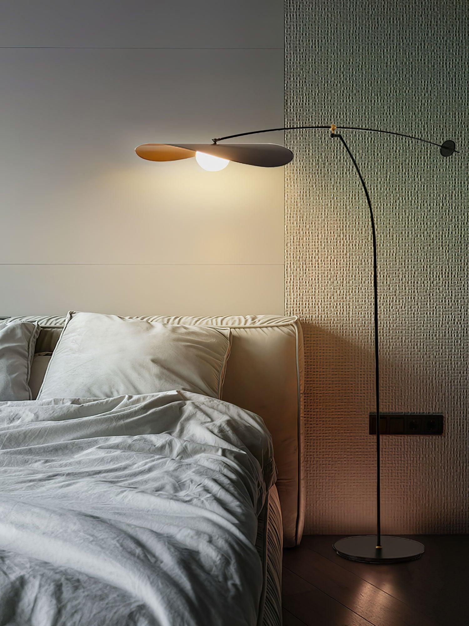 Modern Alonso Floor Lamp - Adjustable LED Standing Light for Living Room, Bedroom & Office - Warm White & Cool White Dimmable Reading Light with Remote Control - Perfect for Home Decor, Study & Relaxation