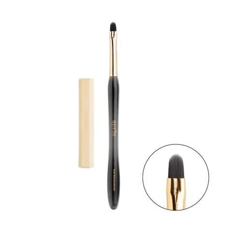Apres 8mm Flat Round Brush for Gel Nails - Professional Nail Art Tool for Salon & Home Manicures, Perfect for Acrylic, Dip Powder & Gel Polish Application
