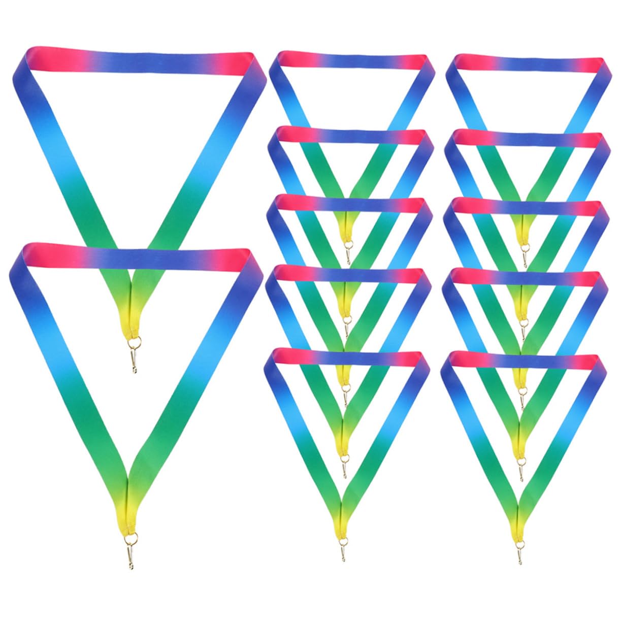 Lurrose Medal Lanyards 20pcs - Award Ribbons for Sports Events & Ceremonies