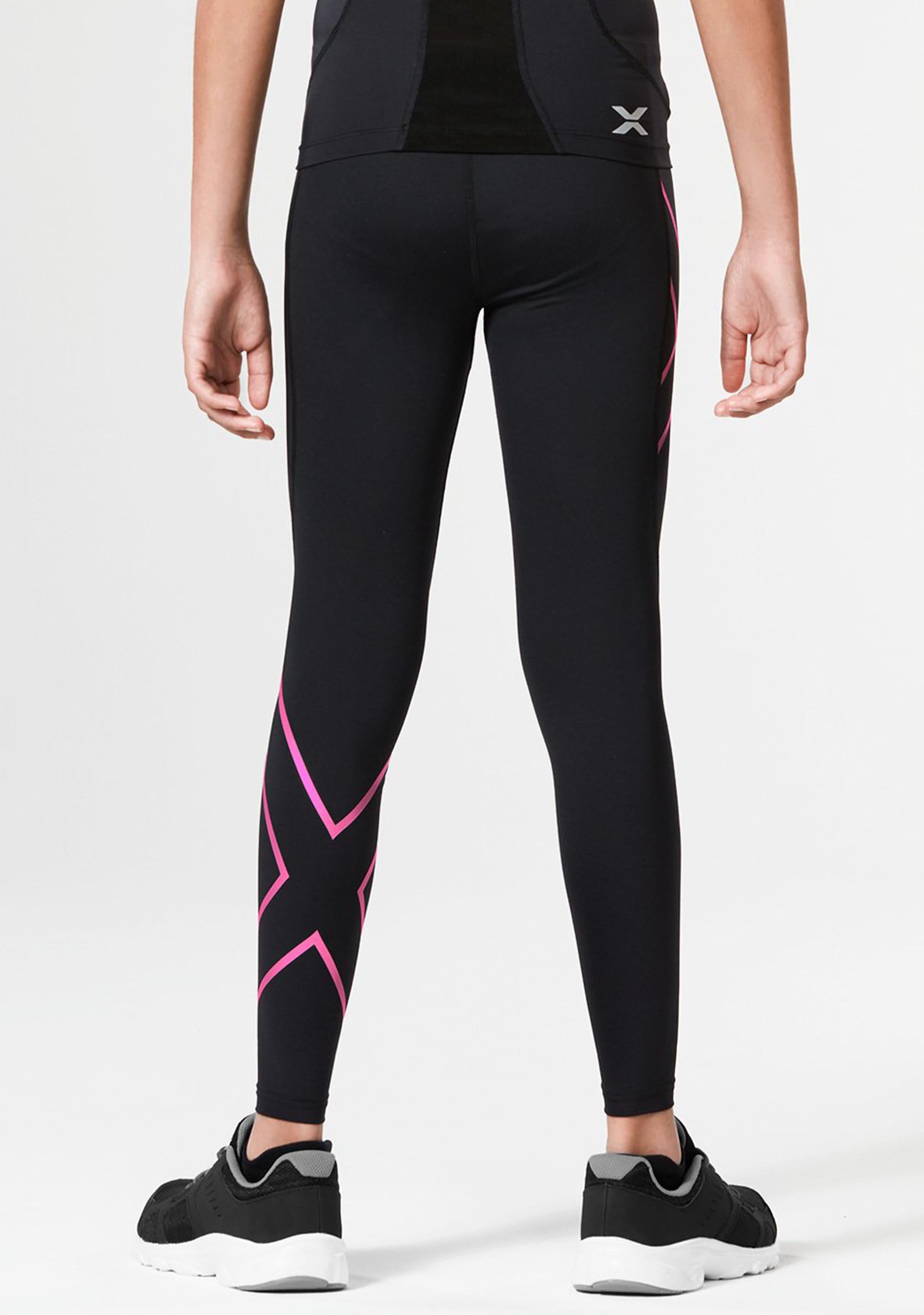 2XU Junior Core Girls Compression Tight - High-Performance Workout Leggings for Running, Yoga & Training - Moisture-Wicking & Breathable Activewear for Teen Girls