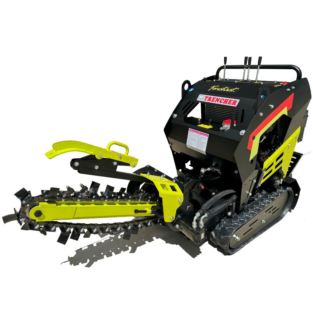 Forestwest 600MM Stand-On Trencher - 20HP Self-Propelled Ditch Digger BM699 - Perfect for Landscaping, Irrigation, and Utility Installation Projects