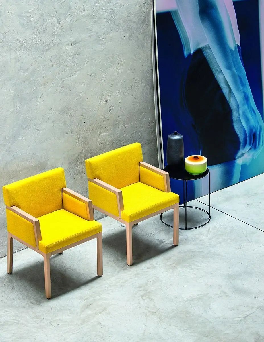Bross Flux Armchair - Modern Lounge Chair for Living Room, Bedroom & Office - Comfortable & Stylish Seating Solution