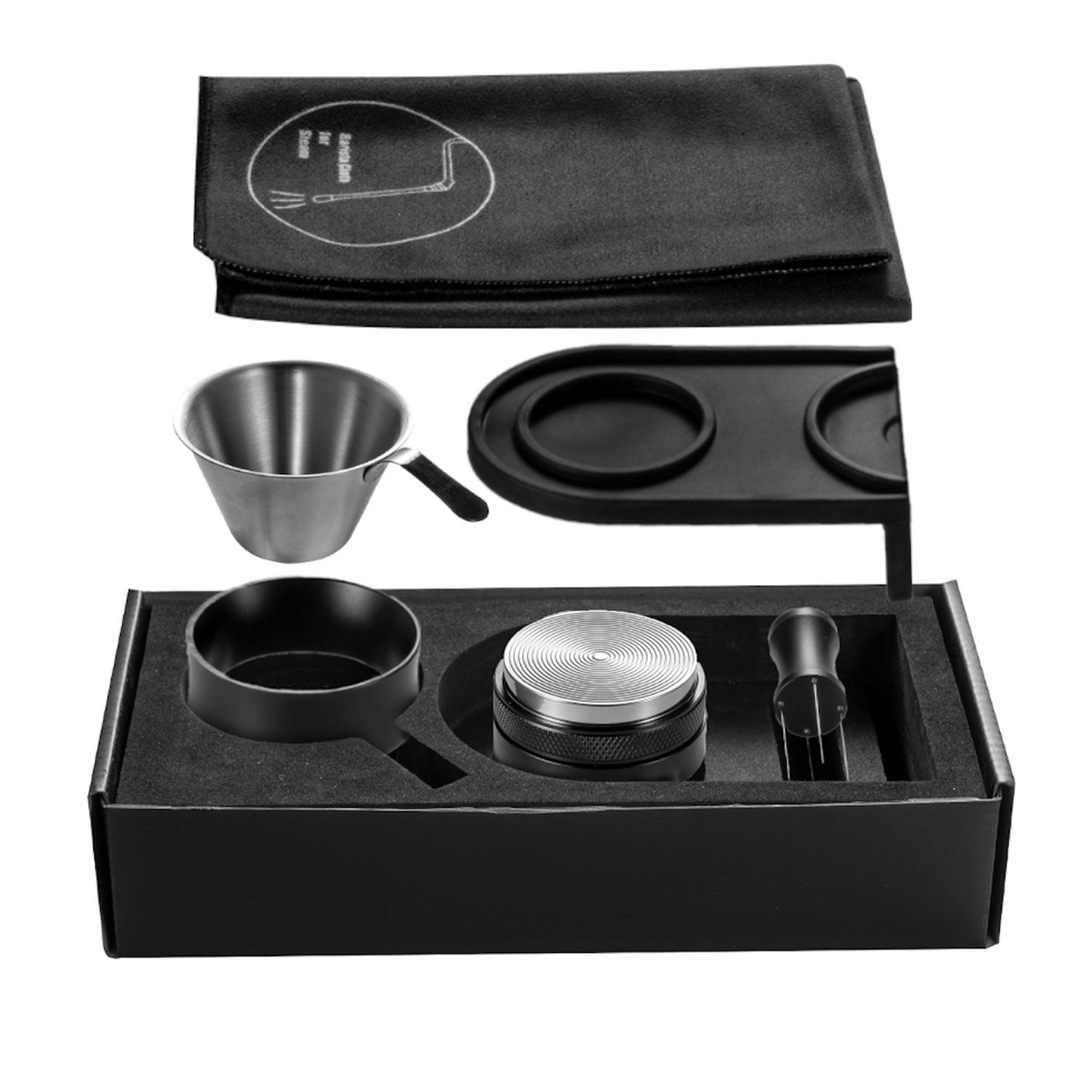 I.XXI 58mm Barista Kit - 6 Piece Espresso Tamper & Coffee Tool Set for Professional Baristas & Home Brewing - Perfect for Espresso Machines & Coffee Shops