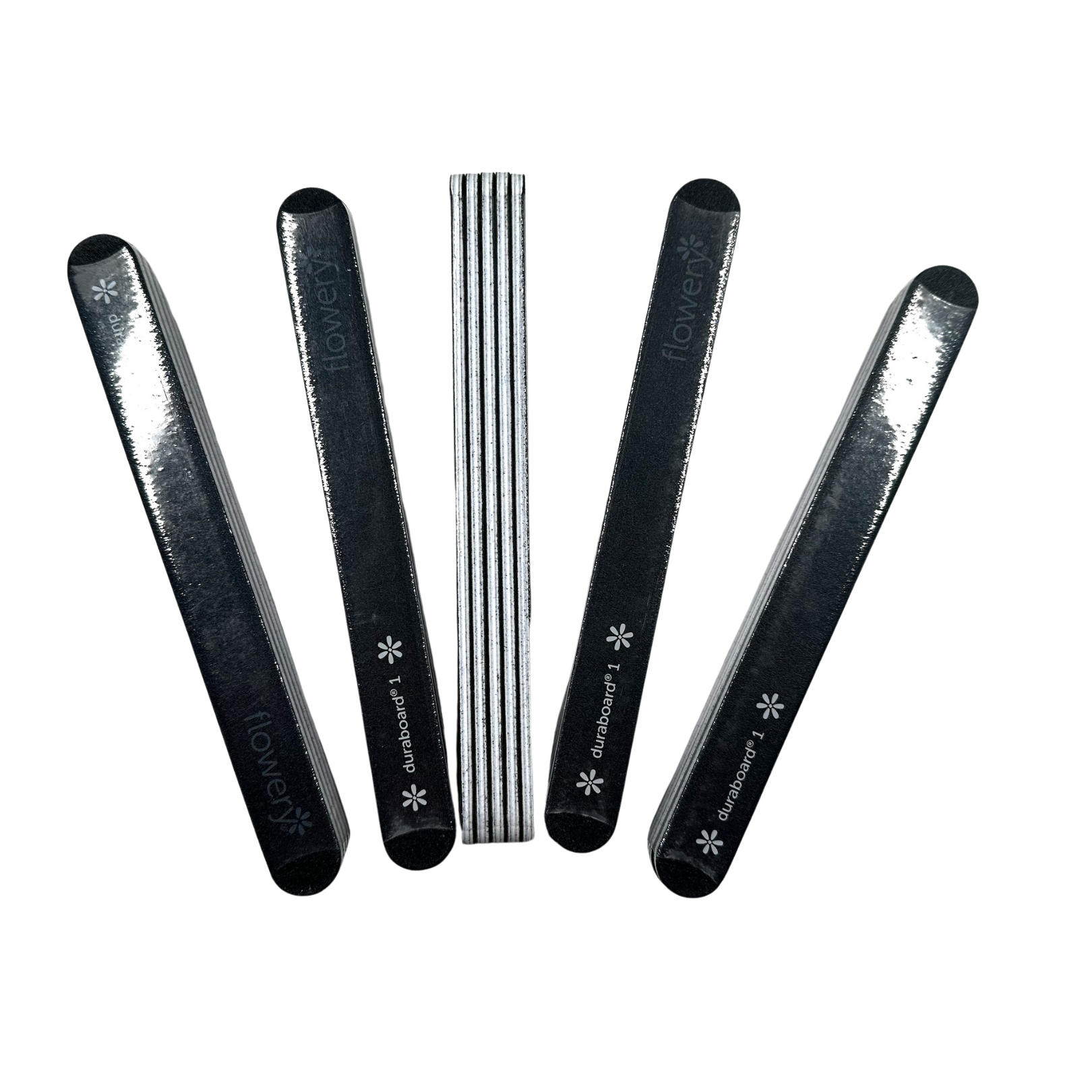25 Pack Double Sided Nail Files - 100/180 Grit Emery Boards for Manicure & Pedicure - Professional Nail Care Tools for Home & Salon Use - Black Sanding Sticks for Natural & Acrylic Nails