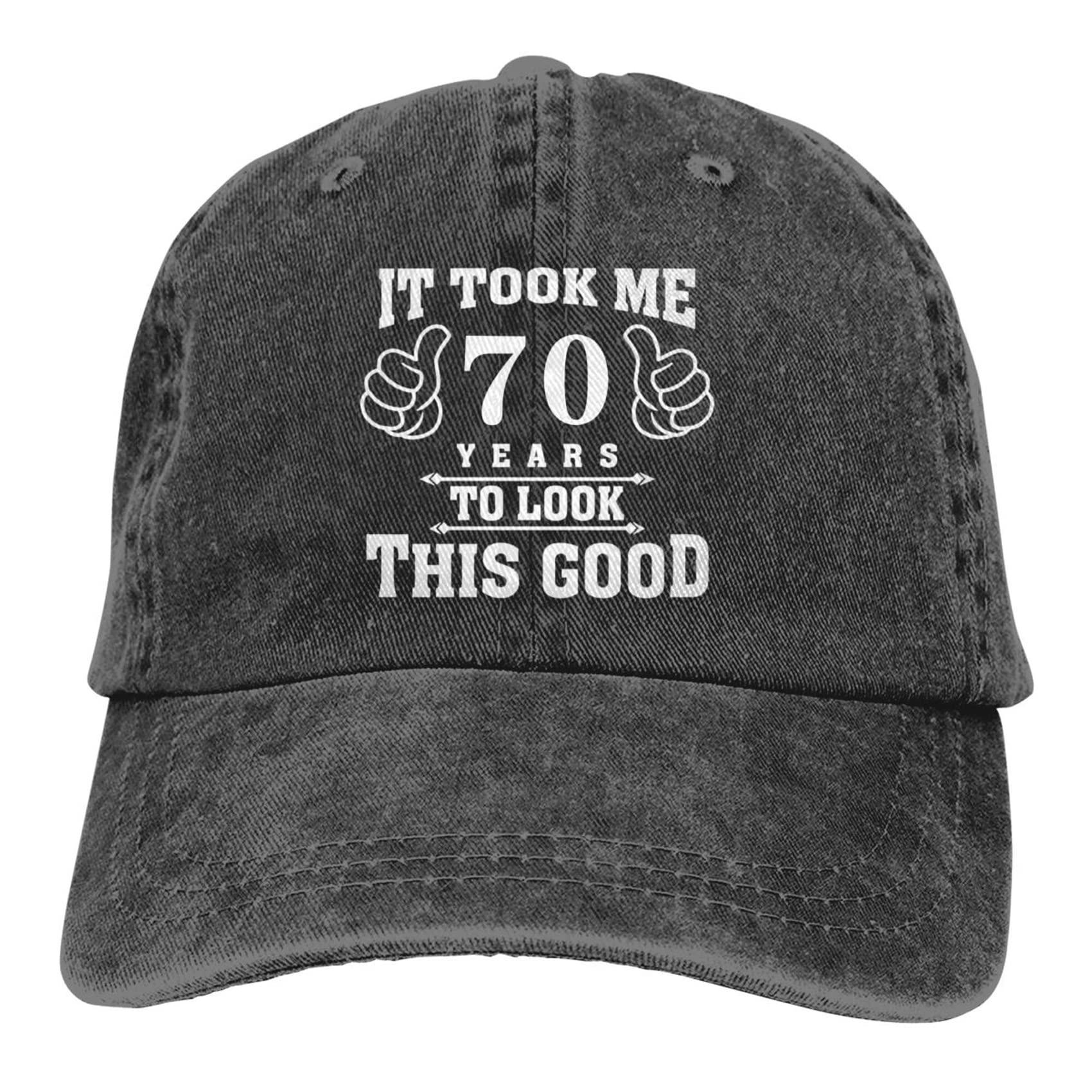 Funny 70th Birthday Gifts for Men & Women - Vintage Baseball Cap with Washed Cotton - Perfect Dad Hat for Birthday Parties & Retirement Celebrations