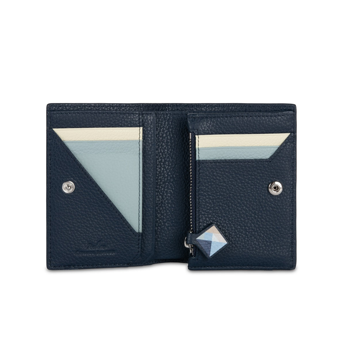 Samuel Ashley x Pantone Genuine Leather Bi-Fold Wallet for Men - Stylish & Durable RFID Blocking Card Holder - Perfect for Everyday Use, Travel, and Gifts
