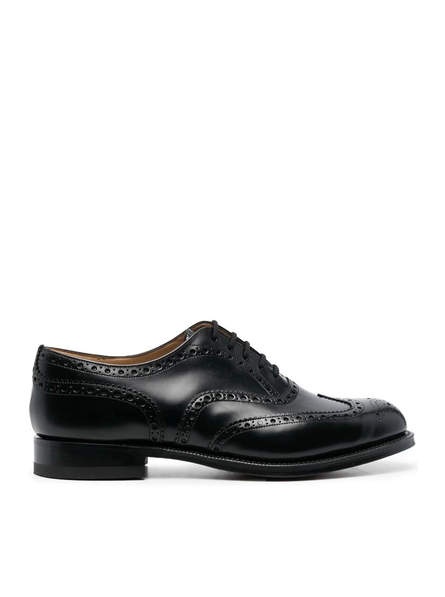 Premium Oxford Brogue Burwood Shoes in Brushed Calfskin Leather - Classic Men's Dress Shoes for Business, Office & Formal Occasions