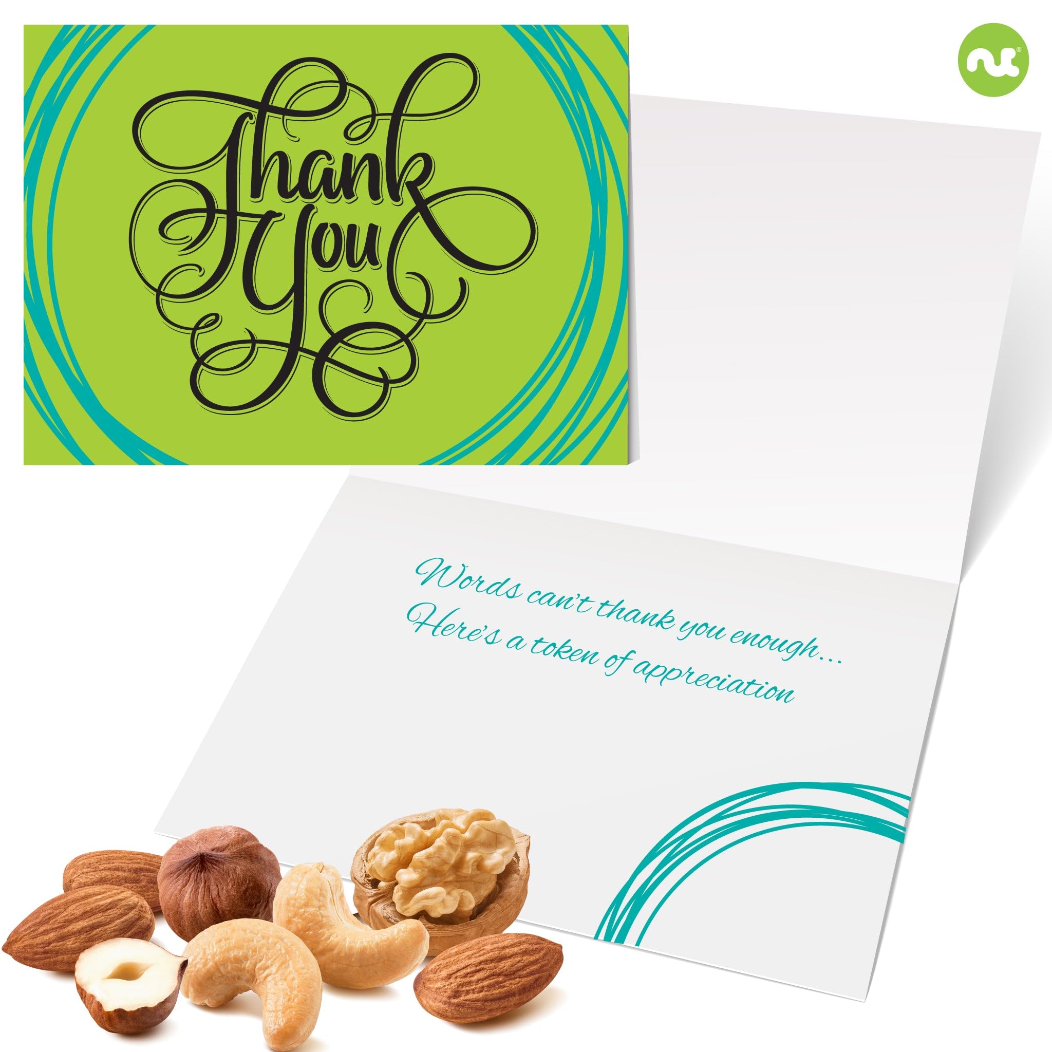 Gourmet Nuts & Dried Fruits Gift Basket - Premium Nut Cravings Collection with 12 Assortments, Thank You Ribbon & Greeting Card | Perfect Corporate Gift, Holiday Present & Care Package for Food Lovers