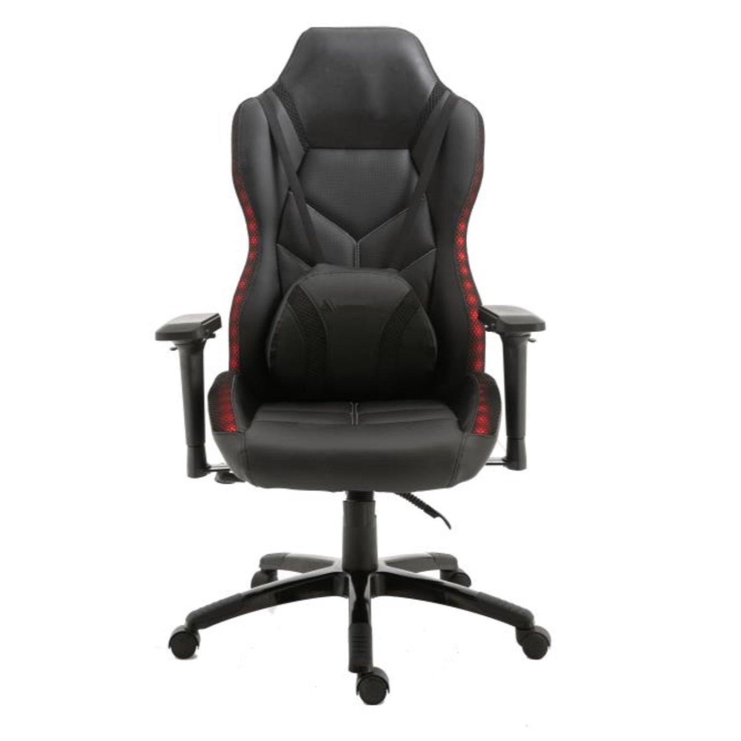 Premium LED Gaming Chair with RGB Lighting - Ergonomic Racing Style for PC & Console Gamers (Black) - Perfect for Esports, Streaming & Home Office Setup